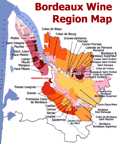 map of bordeaux france