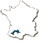 South West France map