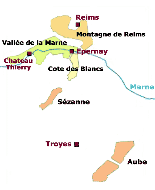Champagne map