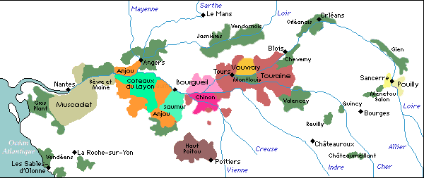 loire valley france map